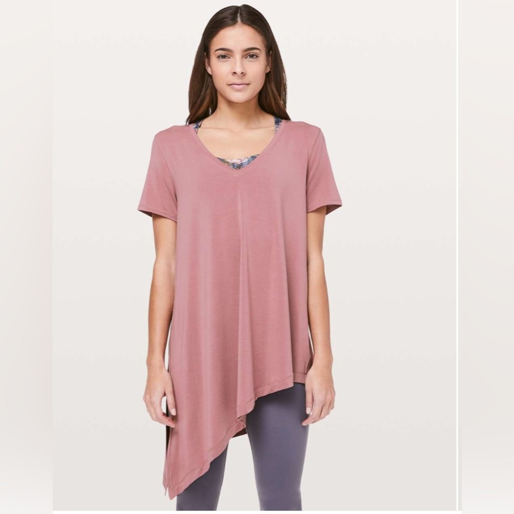 Lululemon To The Point Tee Short Sleeve Shirt Quicksand Pink Size M/L